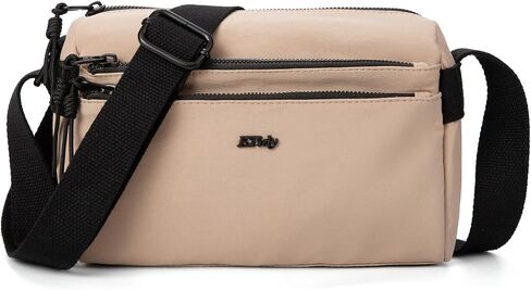 ETidy Nylon Crossbody Bag For Women Waterproof Lightweight Casual Shoulder Bookbag Purse Hobo Bag in Kuwait