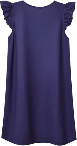 Jxstar Nighggowns for Girls Pajamas Princess Sleepwear Flutter Sleeve Dresses in Kuwait