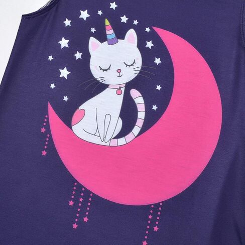 Jxstar Nighggowns for Girls Pajamas Princess Sleepwear Flutter Sleeve Dresses in Kuwait