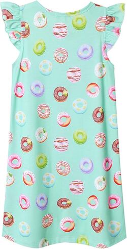 Jxstar Nighggowns for Girls Pajamas Princess Sleepwear Flutter Sleeve Dresses in Kuwait