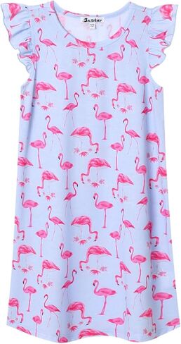 بيجامات Jxstar Nighggowns للفتيات ملابس نوم الأميرة وفساتين بأكمام مرفرفة in Kuwait