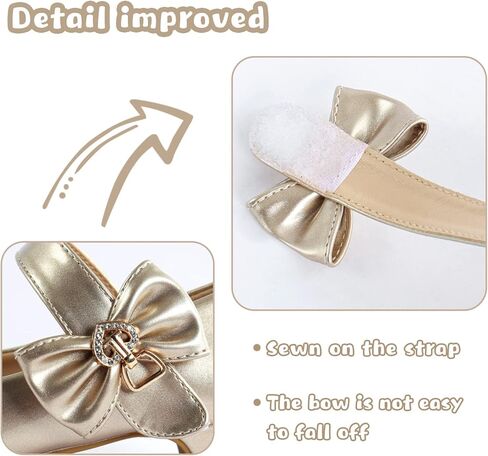 ADAMUMU Girls Low Heel Shoes PU Dress Shoes for Wedding(Little Big Kids) in Saudi Arabia