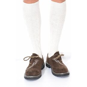 Long German Lederhosen Socks in cream in Kuwait