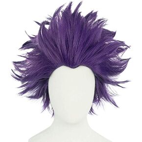 JoneTing Red Anime Wig【+ Wig Cap】 Red Hair Short Wavy Wigs for Boy Red Cosplay Wig for Costume Anime Wig for Halloween Peluca Roja Chrismas Party Funnny Wig for Men