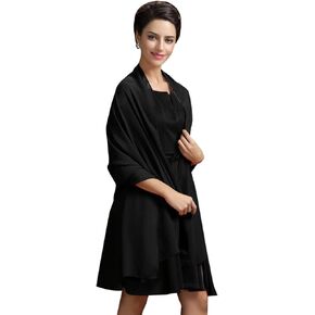 شال شيفون من Babyonline للنساء فساتين السهرة وشاح ناعم وشفاف رسمي لوصيفات العروس in Kuwait