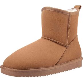 الجمل تاج الرجال أحذية الثلوج الدافئة الفراء الانزلاق على أحذية الشتاء الكلاسيكية أحذية بوت قصيرة مريحة شبشب منزل in Kuwait