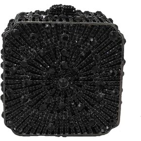 Cute Women Crystal Box Clutch Evening Bags Wedding Party Cocktail Rhinestone Handbags and Purses