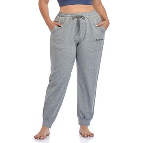 ZERDOCEAN Women's Plus Size Joggers Pants Active Sweatpants Tapered Workout Yoga Lounge Pants with Pockets