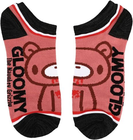 جوارب Gloomy Bear Ankle Socks 5 أزواج, رمادي, One Size in Saudi Arabia