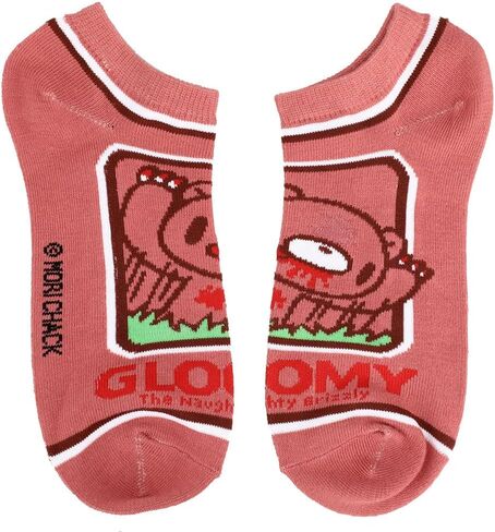 جوارب Gloomy Bear Ankle Socks 5 أزواج, رمادي, One Size in Saudi Arabia