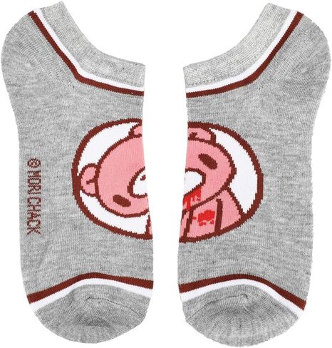 جوارب Gloomy Bear Ankle Socks 5 أزواج, رمادي, One Size in Saudi Arabia