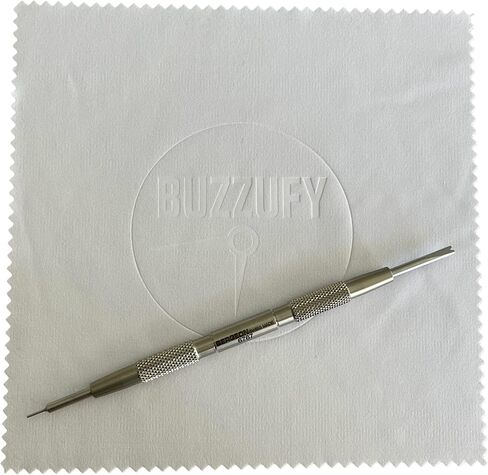 Bergeon 6767-S Watch Band Spring bar Tool for Watch Straps Set with Buzzufy Cleaning Cloth in Saudi Arabia