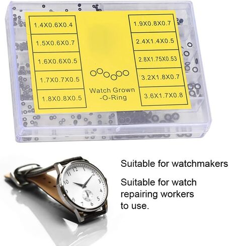 Simlug 500PCS Watch Crown O-Ring, Watch Crown Waterproof Seals Rings, Washer Rubber for Watch Repair in Saudi Arabia