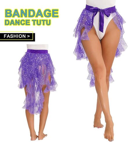 Kakaco الترتر التعادل على صخب توتو الطبقات تول توتو التنانير ضمادة الرقص توتو الهذيان تنورة داخلية للنساء والفتيات in Kuwait