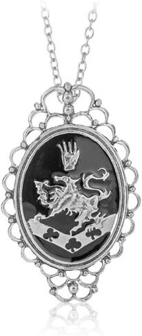 3 قطع مجموعة واحدة مصاص دماء الشفق روزالي قلادة نسخة متماثلة مجوهرات الفضة مطلية قلادة قلادة حجر القمر بيلا، 3 قطع in Kuwait