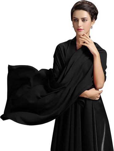 شال شيفون من Babyonline للنساء فساتين السهرة وشاح ناعم وشفاف رسمي لوصيفات العروس in Kuwait