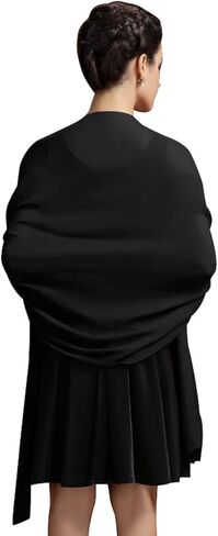 شال شيفون من Babyonline للنساء فساتين السهرة وشاح ناعم وشفاف رسمي لوصيفات العروس in Kuwait