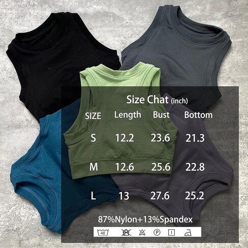 قميص بدون خياطة للسيدات مع حمالة صدر رياضية مبطنة - قمصان عالية التأثير لليوجا والجري والتمارين الرياضية للنساء in Kuwait