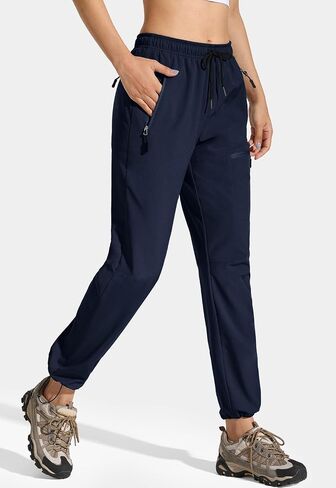MOCOLY Women's Ski Snow Pants Warm Fleece Lined Hiking Pants Waterproof Windproof Softshell Insulated Warm Winter Cargo Pants in Kuwait