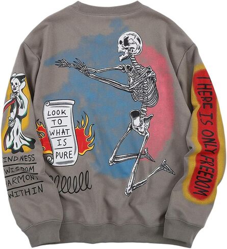 Arnodefrance أنا أحب البلوز الكتابة على الجدران رسالة طباعة بلوزات الهيب هوب CrewNeck هوديي in Kuwait