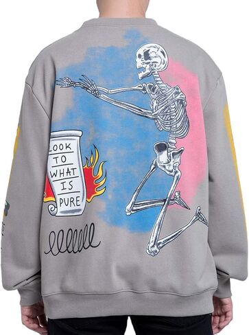 Arnodefrance أنا أحب البلوز الكتابة على الجدران رسالة طباعة بلوزات الهيب هوب CrewNeck هوديي in Kuwait