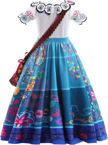 فستان الأميرة السحرية من بيلوبر، فستان تنكري للفتيات، زي الرسوم المتحركة التنكري لحفلات أعياد الميلاد والهالوين من 3 إلى 10 سنوات in Kuwait