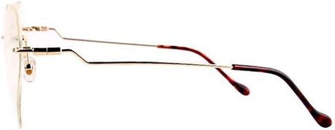 Dollger Heart Sunglasses for women Rimless Thin Metal Frame Heart shaped Sun glasses UV400 Brown in Kuwait