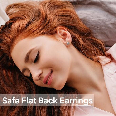 Jurikko Nap Earrings Flat Back Surgical Steel Hypoallergenic Stud Earrings for Women Girls Cartilage earring Tragus Jewelry 20G Helix Earrings-5 Pairs in Kuwait