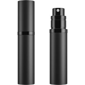 Refillable Perfume Bottle Atomizer for Travel,Portable Easy Refillable Perfume Spray Pump Empty Bottle for men and women with 5ml Mini Pocket Size (Black) in Saudi Arabia