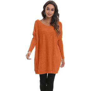 ellazhu Women's Newspaper Print Oversized Pullover Crewneck Long Sleeve Casual T-Shirt Sweater GY269