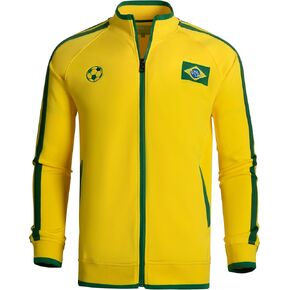 سترة Lvatr للرجال لكرة القدم البرازيلية بسحاب أصفر لتدريب اللاعبين in Kuwait