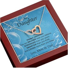 KINDPAW Daddy To Daughter Necklace – Graduation Day, Birthday Gift, And Christmas Present For Daughter From Father – Fashion Jewelry For Teen Girls