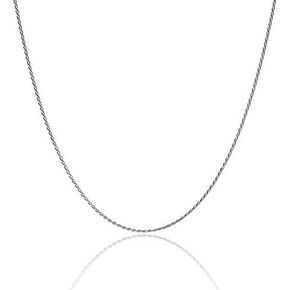 925 Sterling Silver 1.5MM Diamond Cut Rope Chain Necklace for Women & Girls Upgraded Lobster Claw Clasp Made in Italy 16 18 20 22 24 30 and 36 Inch