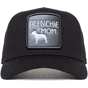 Desilanagn Frenchie Mom Embroidered French Bulldog Mama Gift Women's Baseball Hat Ponytail Hole Trucker Caps in Saudi Arabia