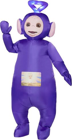 زي روح الهالوين تليتبيز للكبار تينك وينكي قابل للنفخ | مرخص رسميًا | الأرجواني Teletubby تأثيري in Saudi Arabia