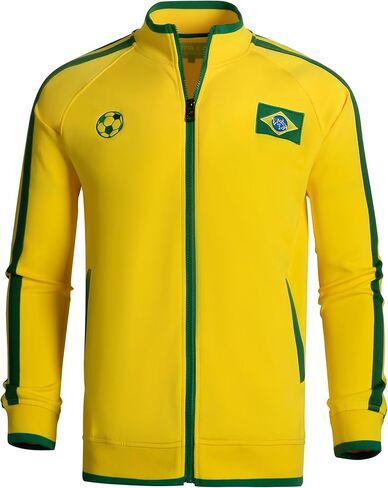 سترة Lvatr للرجال لكرة القدم البرازيلية بسحاب أصفر لتدريب اللاعبين in Kuwait