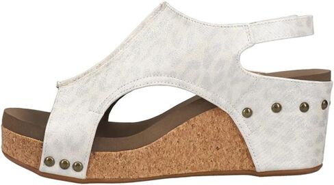 Corkys Footwear Womens Carley Wedges, Featuring Corkys EVA Foam Cushioned Insoles, A 2.5 Inch Heel, Lightweight For All Day Wear, And Hook And Loop Closure in Saudi Arabia