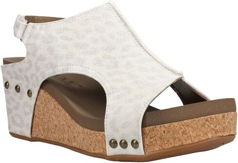 Corkys Footwear Womens Carley Wedges, Featuring Corkys EVA Foam Cushioned Insoles, A 2.5 Inch Heel, Lightweight For All Day Wear, And Hook And Loop Closure in Saudi Arabia