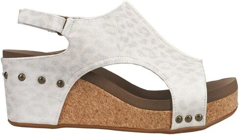 Corkys Footwear Womens Carley Wedges, Featuring Corkys EVA Foam Cushioned Insoles, A 2.5 Inch Heel, Lightweight For All Day Wear, And Hook And Loop Closure in Saudi Arabia