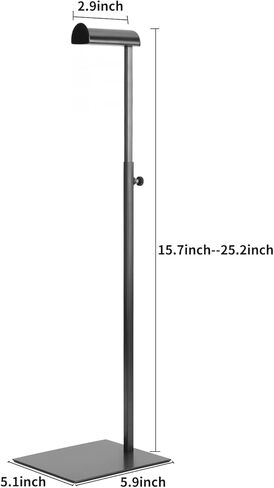 WFENFZS 2 قطعة حامل عرض المحفظة حامل المحفظة السوداء لعرض حقيبة اليد حامل حقيبة المرأة مع ارتفاع قابل للتعديل in Kuwait