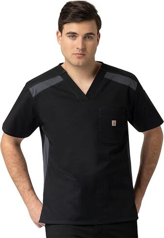 Carhartt Men's 2-Tone Slim Fit V-Neck Scrub Top in Saudi Arabia