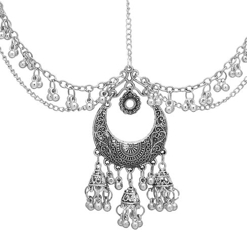 Jwellmart ملابس حفلات الزفاف الهندية المؤكسدة ذات التصميم الذاتي لحفلات الزفاف Maang tikka/Matha Patti للنساء والفتيات in Saudi Arabia