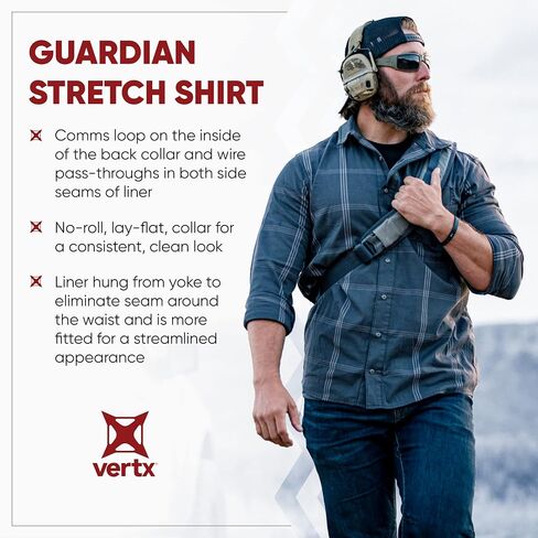 قميص Vertx Guardian رجالي تكتيكي بأكمام قصيرة من أجل EDC وCCW in Saudi Arabia