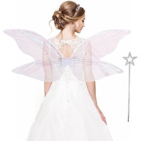 Yieeonc Fairy Wings for Adults Butterfly Fairy Costume for Women Girls Fairy Costume for Kids Halloween Cosplay Accessories