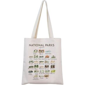 MNIGIU National Parks Tote Bag US National Parks Bag Camping Hiking Lover Gift Hiker Gift Camper Gift in Kuwait