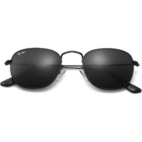 Pro Acme Vintage Square Sunglasses,Classic Glass Lens Metal Frame Retro Trendy Shade Sun Glasses