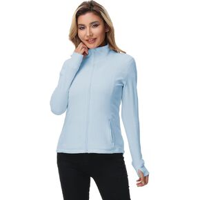 سترة صوف للسيدات من ANOTHER Choice سترات صوفية قطبية خفيفة الوزن للتمرين والجري مع فتحات للإبهام in Kuwait