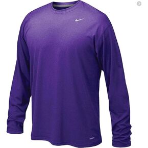 Nike Maroon Legend Long Sleeve Performance Shirt