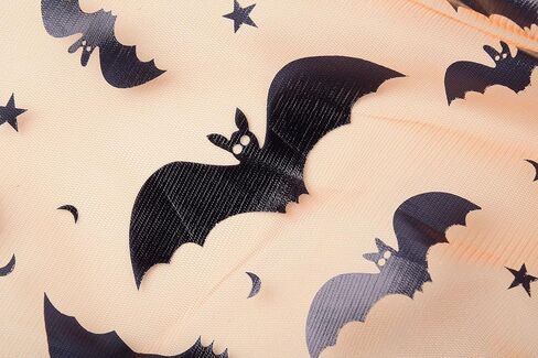 ReliBeauty Bat Costume for Girls with Wings,Bat Headbands Halloween Costume Dress Up,Black & Orange in Kuwait