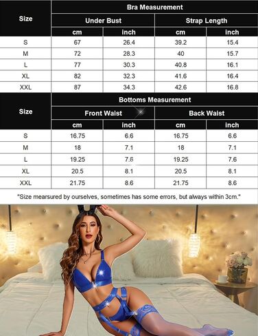 Avidlove Women Lingerie Set Leather Garter 5 Piece Bra and Panty Set Babydoll in Kuwait